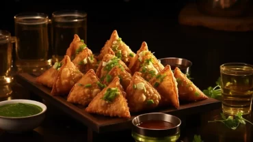 different types of samosas